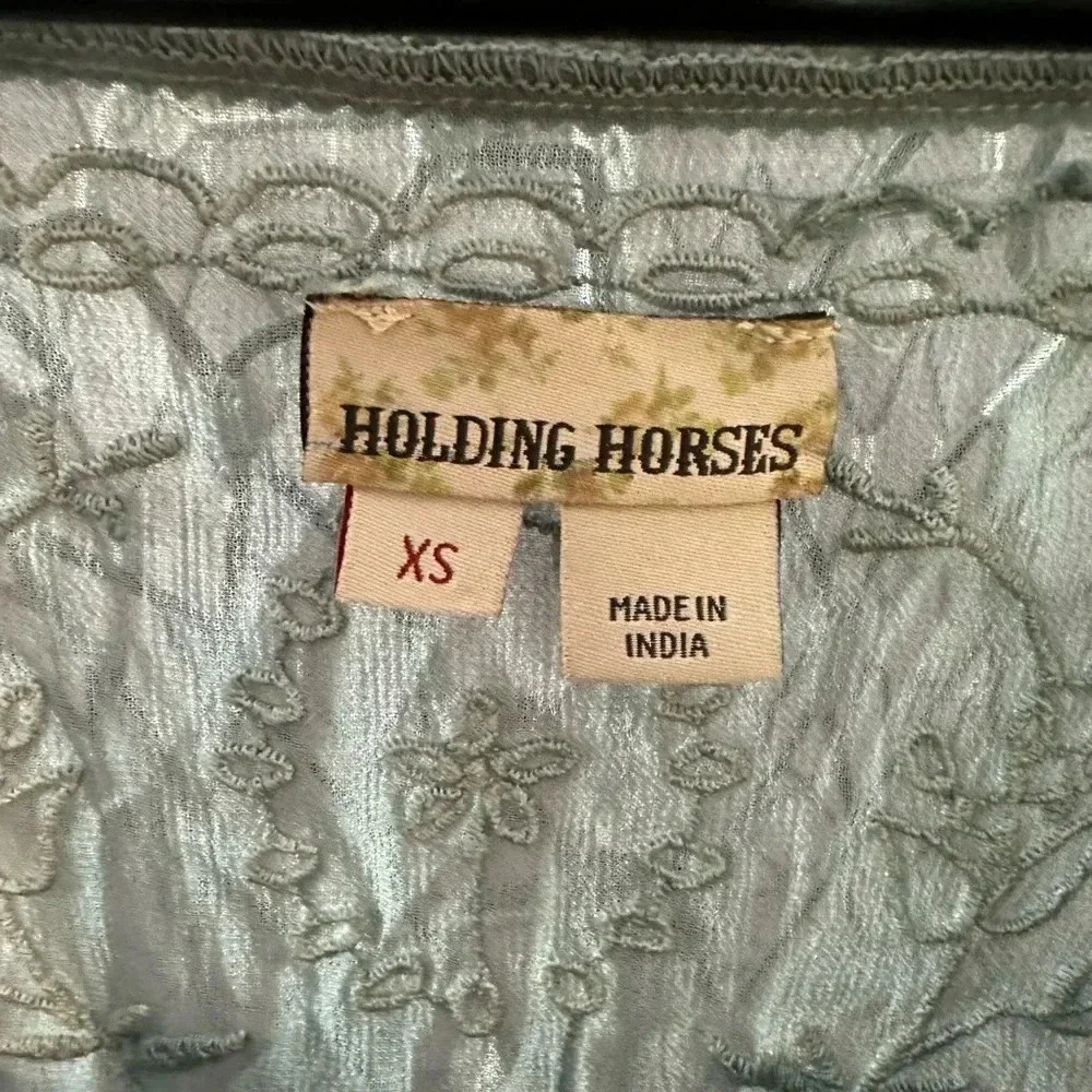 Holding Horses Anthropologie Ocean Dipped Tunic Dress. Size XS - Picture 5 of 11